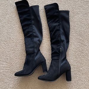 Black Knee High Boots